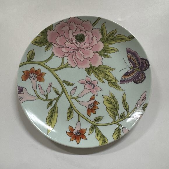 Set of 2 Vintage Blue Bird Plates The Haldon Group Butterfly Country Farmhouse - Picture 3 of 8